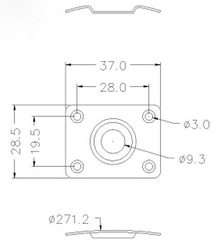 Musiclily M569 Выходной разъем электрогитары с накладкой, Les Paul style, черная.
